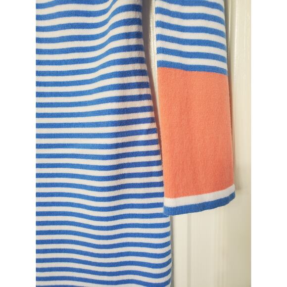 STS Sail to Sable Striped 3/4 Sleeve Resortwear Mini Sweater Dress, Size Small - Picture 5 of 11
